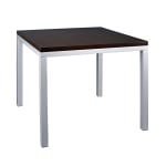 Montego End Table, Platinum Frame with Black Laminate